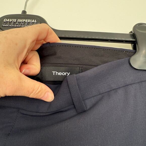 Theory Marlo Dark Blue Men's Trousers - Picture 5 of 8